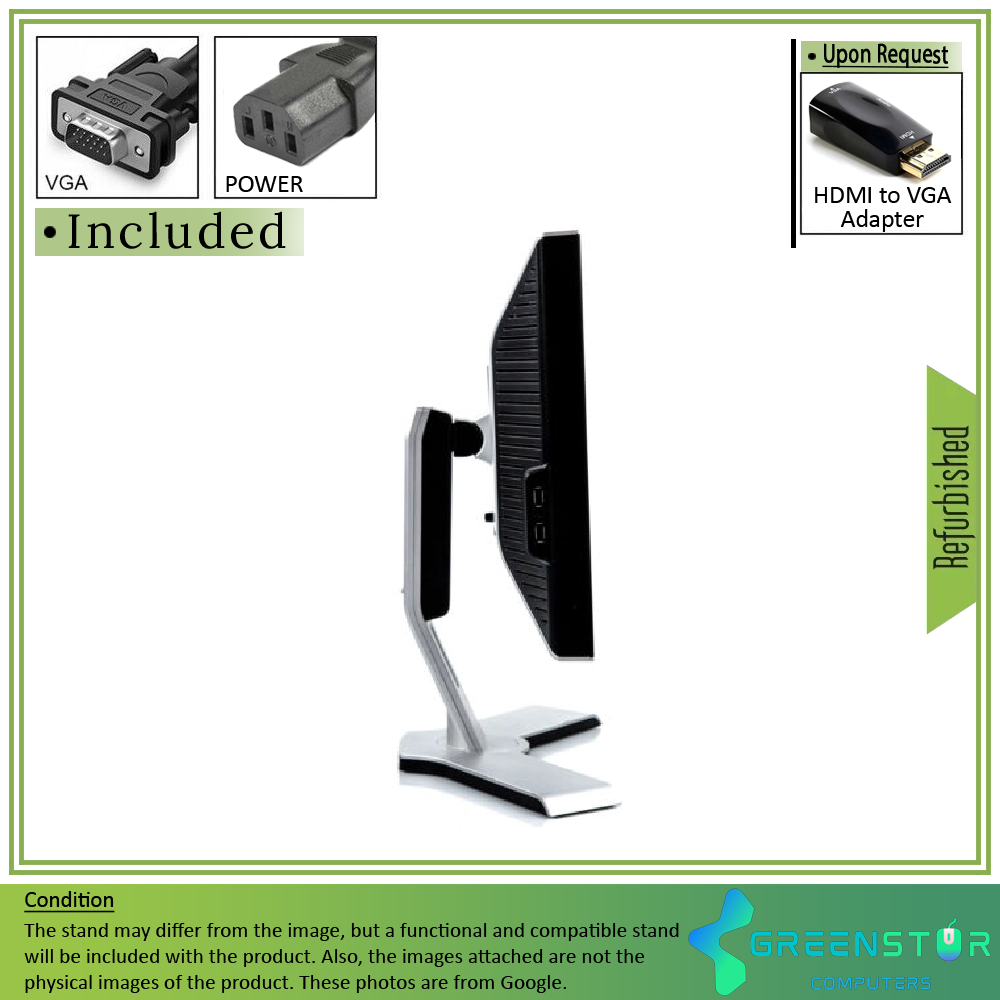 Refurbished(Good) - Dell UltraSharp 2009WT 20" Widescreen 1680x1050 HD+ LED Backlight LCD TN Panel Monitor | VGA, DVI