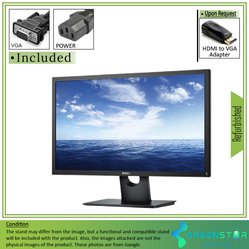 Refurbished(Good) - Dell E2316HF 23" Widescreen 1920x1080 Full HD LED Backlight LCD TN Monitor | VGA, DisplayPort
