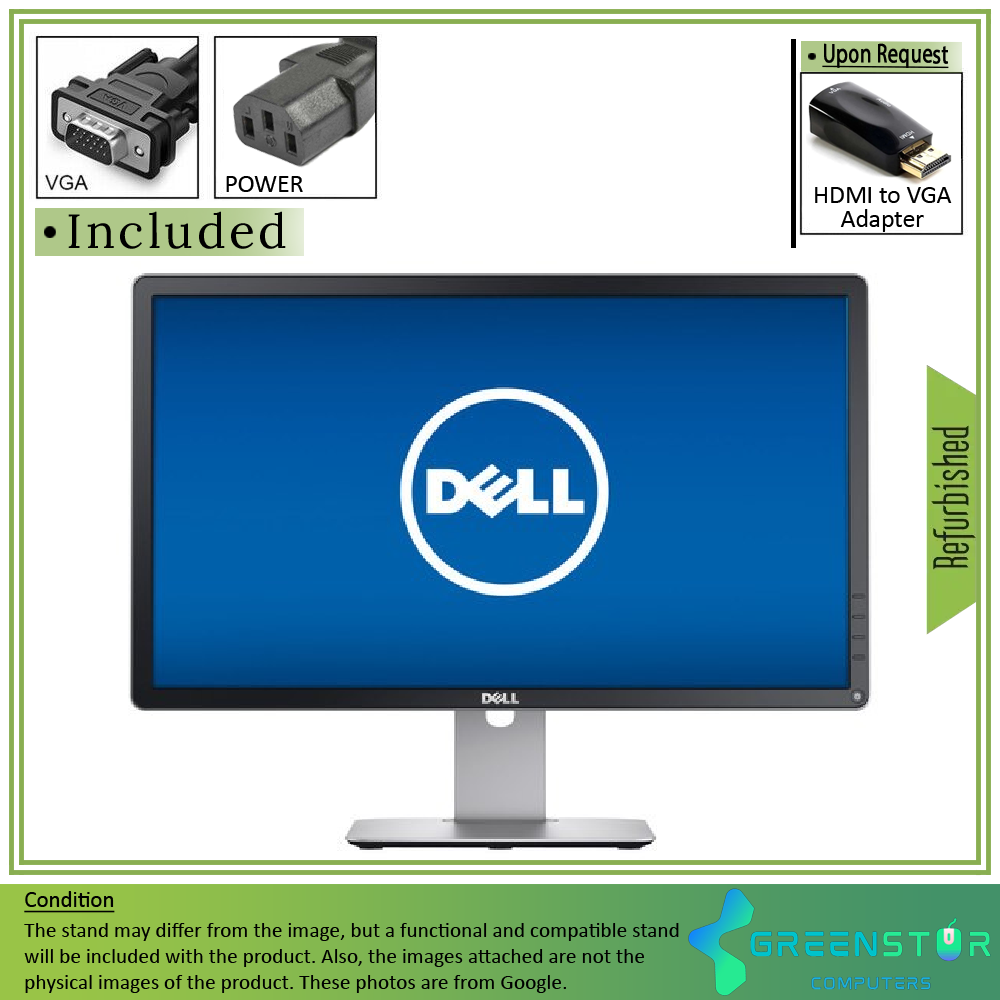 Refurbished(Good) - Dell P2314H 23" Widescreen 1920x1080 FHD LED Backlight IPS LCD Monitor | VGA, DisplayPort, DVI-D