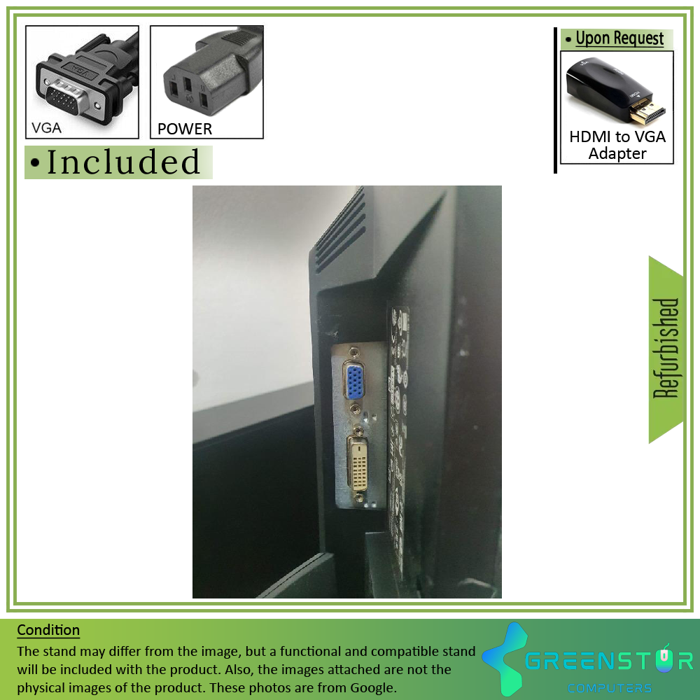 Refurbished(Good) -  HP P231 ProDisplay 23" Widescreen 1920x1080 FHD LED Backlit LCD TN Monitor | DVI-D, VGA