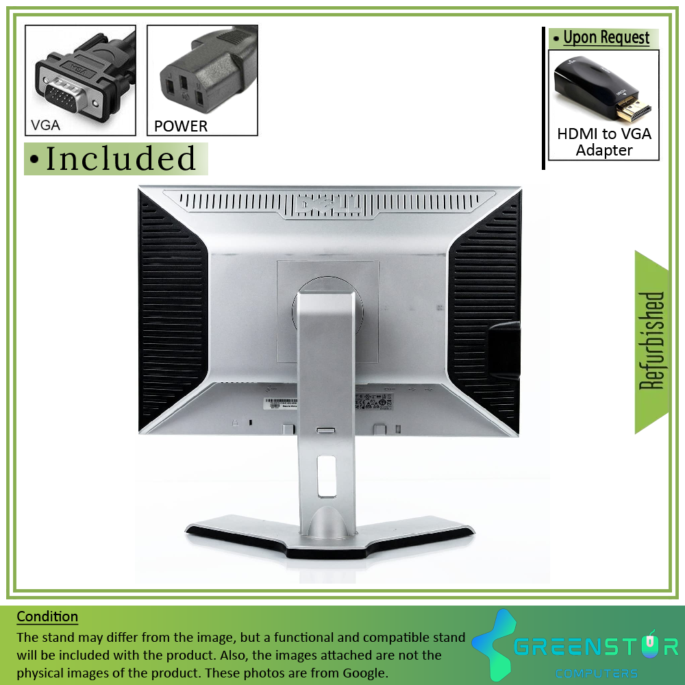 Refurbished(Good) - Dell UltraSharp 2009WT 20" Widescreen 1680x1050 HD+ LED Backlight LCD TN Panel Monitor | VGA, DVI
