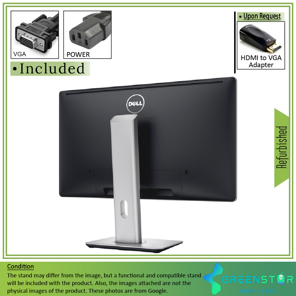 Refurbished(Good) - Dell P2314H 23" Widescreen 1920x1080 FHD LED Backlight IPS LCD Monitor | VGA, DisplayPort, DVI-D