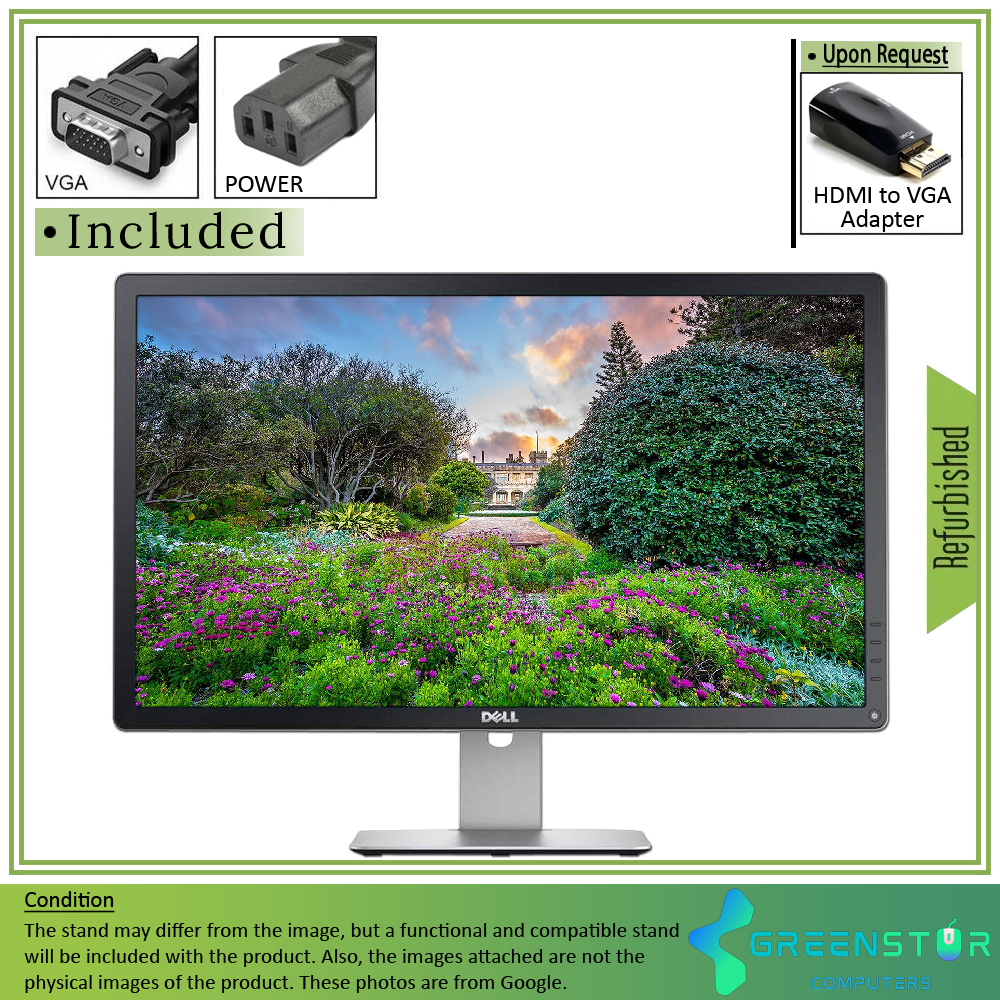 Refurbished(Good) - Dell P2314H 23" Widescreen 1920x1080 FHD LED Backlight IPS LCD Monitor | VGA, DVI, DisplayPort