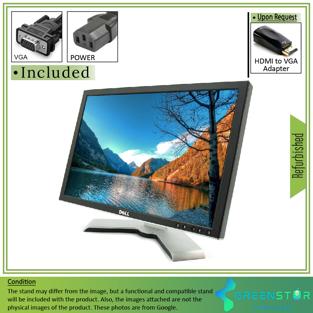 Refurbished(Good) - Dell UltraSharp 2009WT 20" Widescreen 1680x1050 HD+ LED Backlight LCD TN Panel Monitor | VGA, DVI