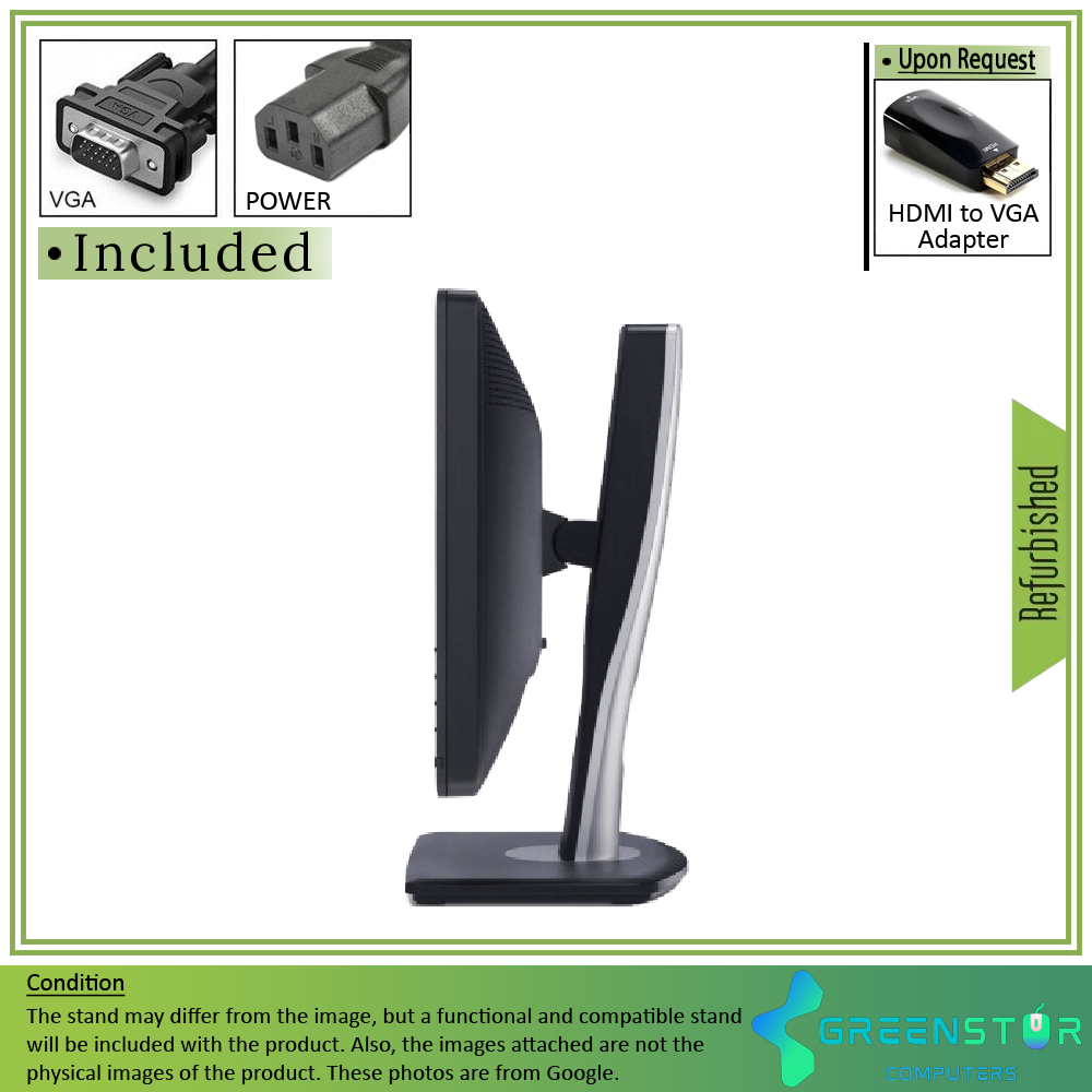 Refurbished(Good) - Dell Professional P2312HT 23" Widescreen 1920 x 1080 Full HD LED Backlight LCD Monitor | VGA, DVI