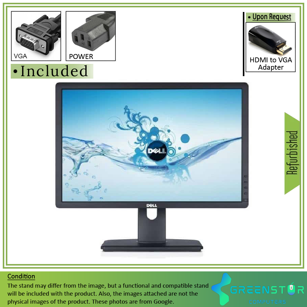 Refurbished(Good) - Dell Professional P1913 19" Widescreen 1400x900 HD+ LED Backlight LCD TN Panel Monitor | VGA, DVI, DisplayPort