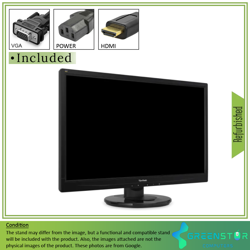 Refurbished(Good) - ViewSonic VA2246MH-LED 22" Widescreen 1920x1080 FHD LED Backlight TN Monitor - Open Box | VGA D -Sub ,HDMI Standard