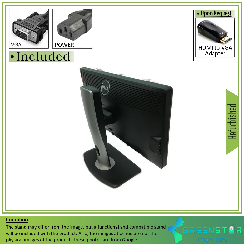 Refurbished(Good) - Dell Professional P2012HB 20" Widescreen 1600x900 HD+ LED Backlit LCD TN Flat Panel Monitor | VGA, DVI
