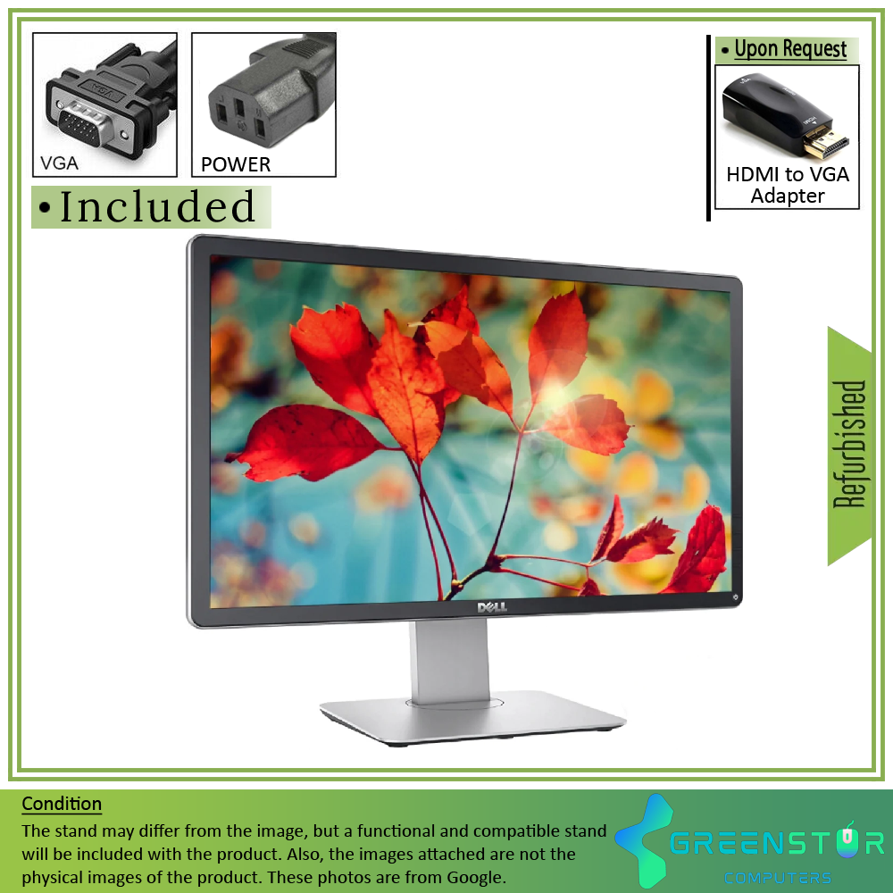 Refurbished(Good) - Dell P2314H 23" Widescreen 1920x1080 FHD LED Backlight IPS LCD Monitor | VGA, DVI, DisplayPort