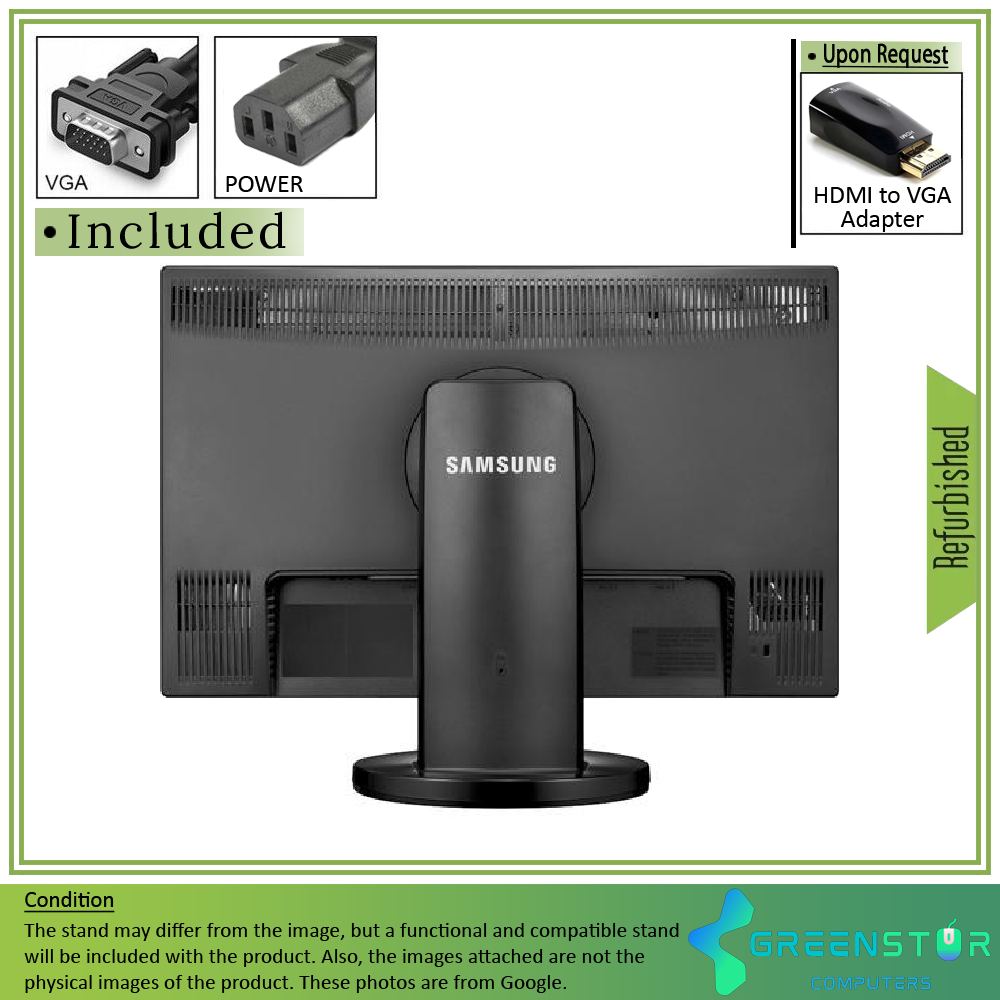 Refurbished(Good) - Samsung SyncMaster 2043SWX 20" Widescreen 1600x900 HD+ LCD TN Flat Panel Monitor | VGA, DVI