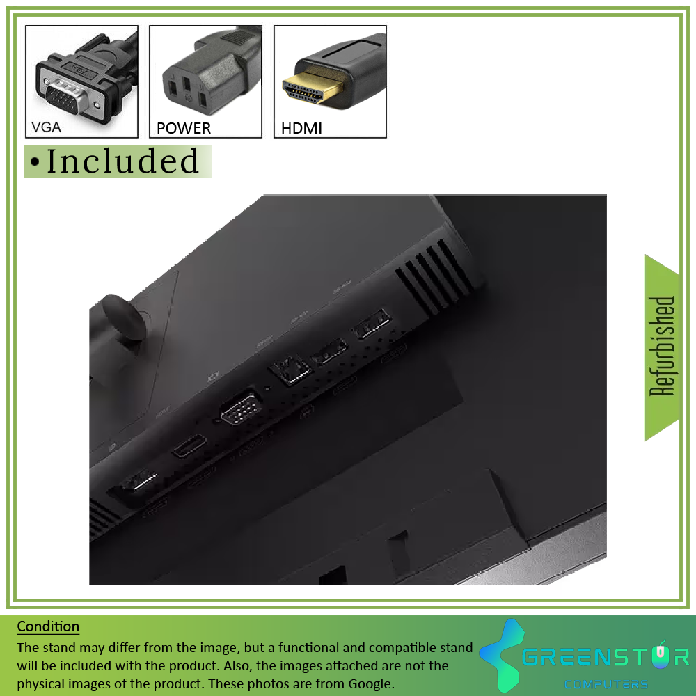 Refurbished(Good) - Lenovo ThinkVision T23i-20 23" 1920x1080 FHD LED Backlight LCD IPS Monitor | VGA, HDMI, DisplayPort