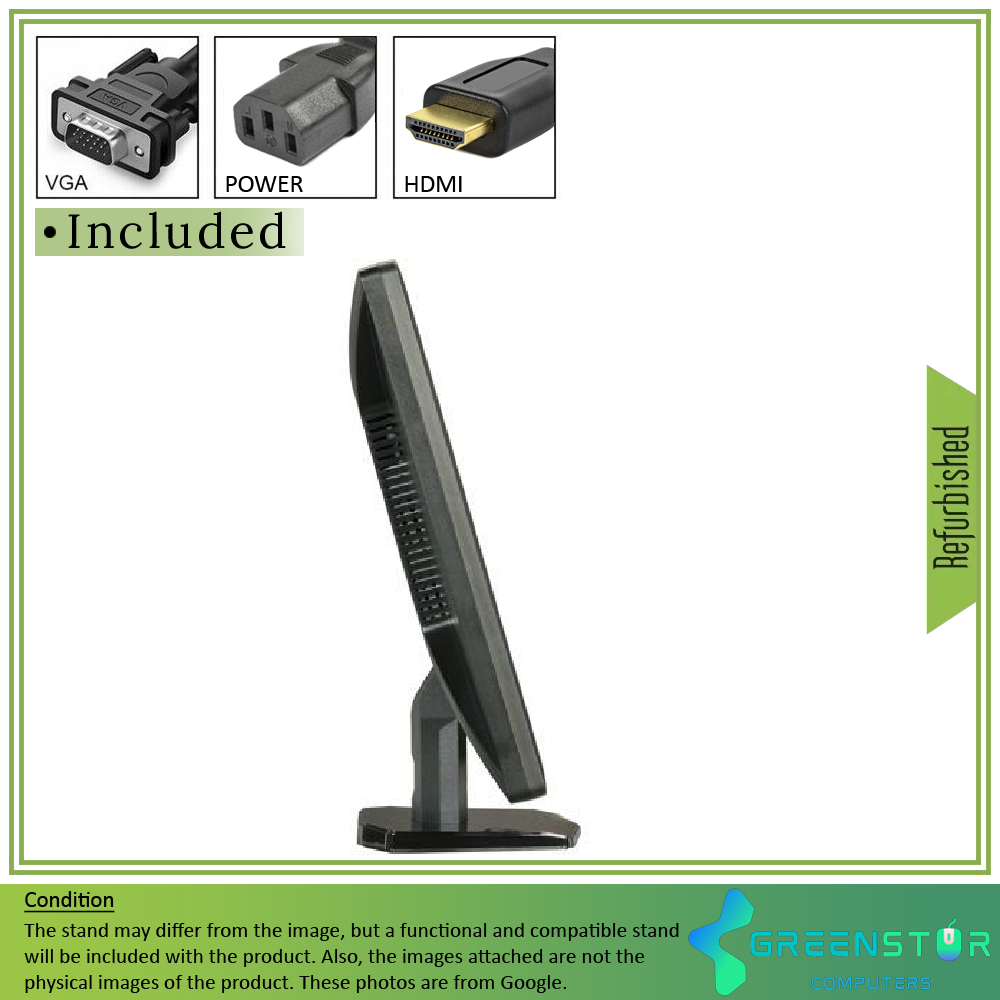 Refurbished(Good) - ViewSonic VX2703MH-LED 27" Widescreen 1920x1080 FHD LED Backlight LCD TN Panel Monitor | VGA, DVI, HDMI Standard
