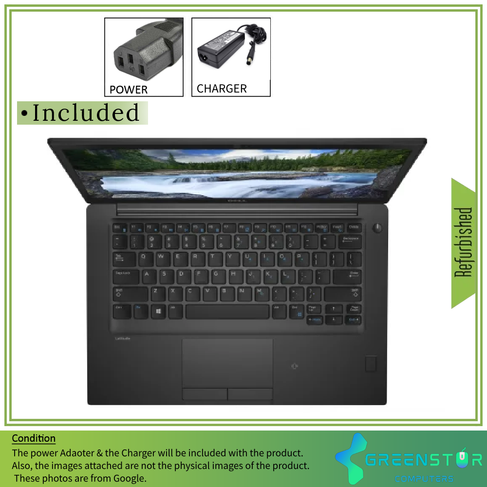 Refurbished(Excellent) -  Dell Latitude 7490 14' 1920x1080 FHD Business Laptop | Intel Core i5 8th Gen - i5-8350U - 3Ghz | 512GB SSD | 16GB DDR4 RAM | Windows 11 Pro | Backlight Keyboard | HDMI