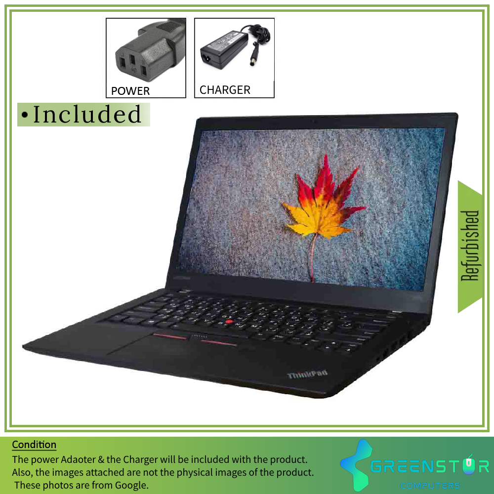 Refurbished(Good) - Lenovo ThinkPad T470s 14" 1920x1080 FHD LED Backlit IPS Laptop | Intel Core i5-7th Gen | 8GB RAM | 256GB | Windows 10