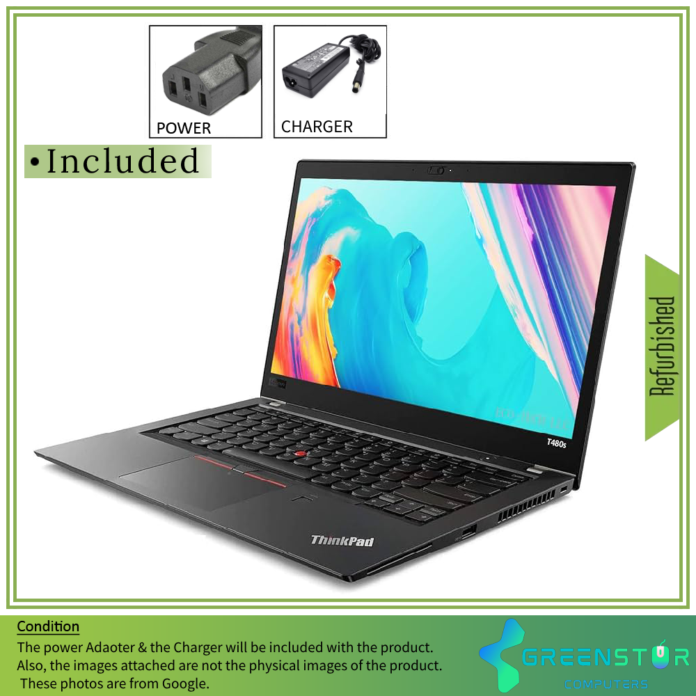 Lenovo ThinkPad T480s 14" 1920x1080 FHD LED Backlit IPS Laptop | Intel Core i5-8th Gen | 8GB RAM | 256 GB NVME