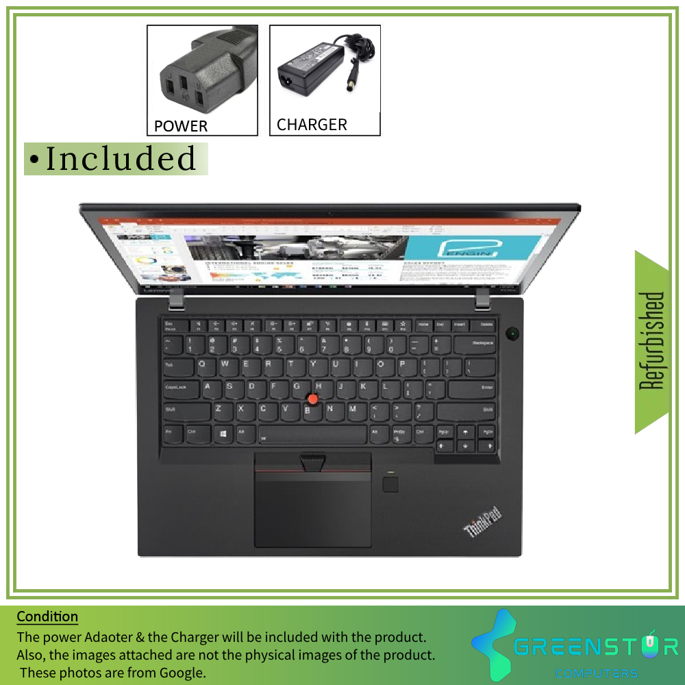 Lenovo ThinkPad T470s Intel Core i7-6600U 14-inch IPS FHD (1920x1080) Laptop | 8GB RAM | 256GB SSD | Windows 10 Pro-Refurbished(Good)