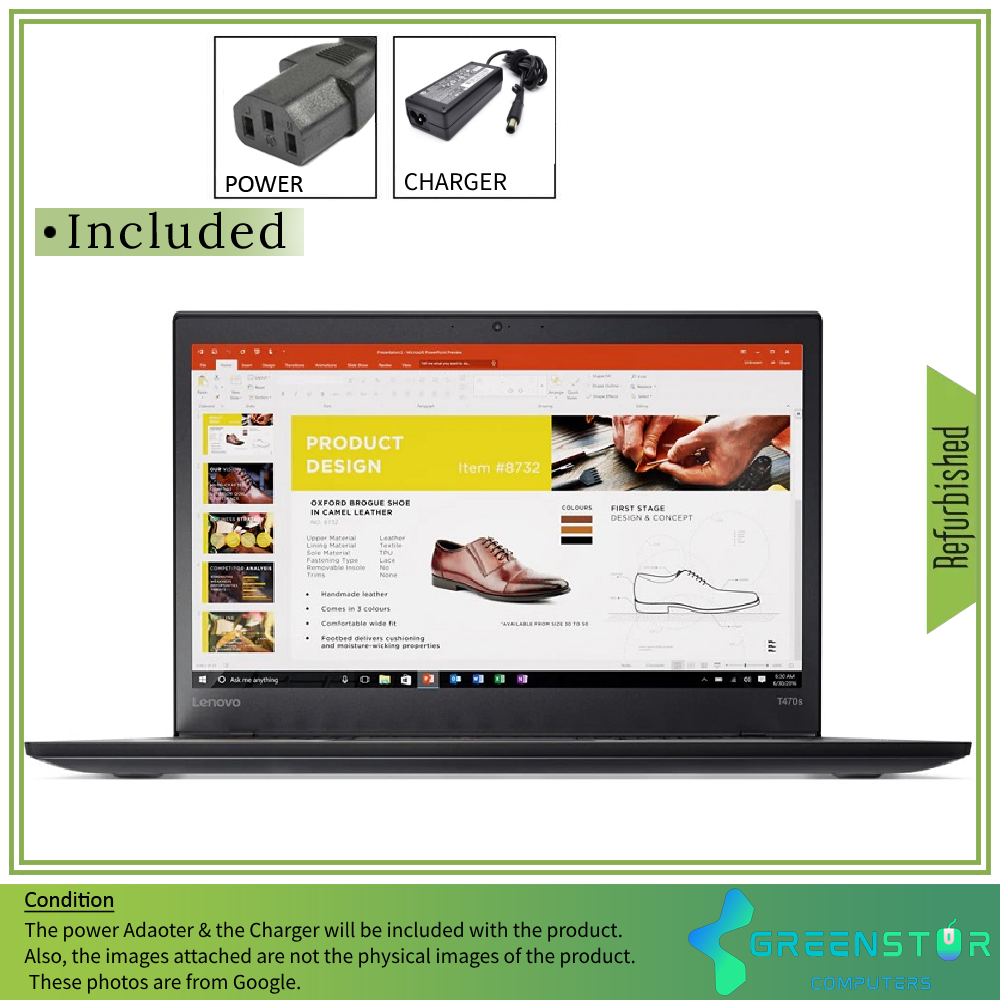 Refurbished(Good) - Lenovo ThinkPad T470s 14" 1920x1080 FHD LED Backlit IPS Laptop | Intel Core i5-6th Gen | 12GB RAM | 256GB | Windows 10