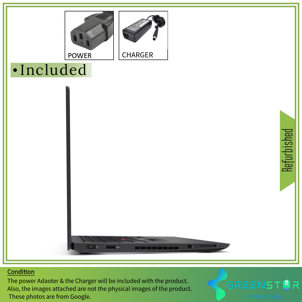 Refurbished(Good) - Lenovo ThinkPad T470s 14" 1920x1080 FHD LED Backlit IPS Laptop | Intel Core i5-7th Gen | 8GB RAM | 256GB | Windows 10