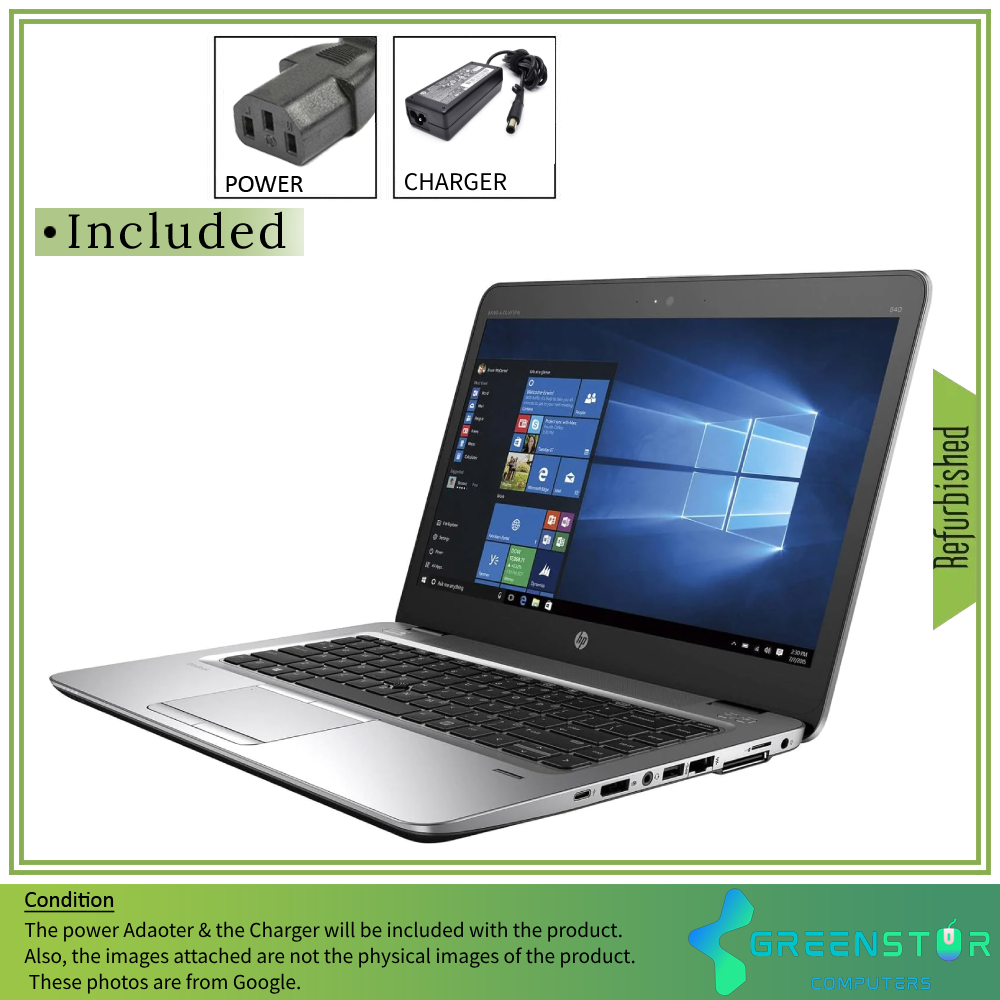 Refurbished(Good) - HP EliteBook 840 G3 14" 1920x1080 FHD LED Backlight IPS Laptop | Intel Core i5-6th Gen 6300U | 12GB RAM | 256GB SSD | Windows 10 Pro