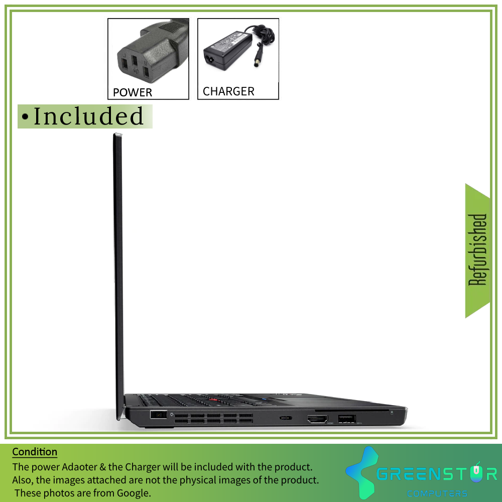 Refurbished(Good) - Lenovo ThinkPad X270 12.5" | Intel Core i5 6th Gen 6300U | @2.4GHz | 8GB RAM | 256GB SSD | Intel HD Graphics 620 | Windows 10 Pro