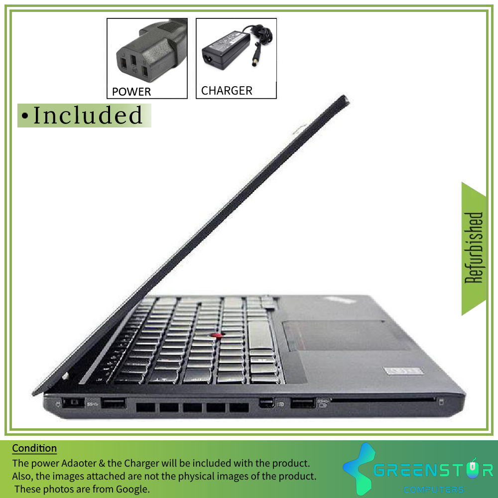 Refurbished(Good) - Lenovo ThinkPad T440S 14" HD+ Notebook Laptop | Intel Core i5 4th Gen 4300U | 8GB Memory | 128 GB SSD | Windows 10 Pro