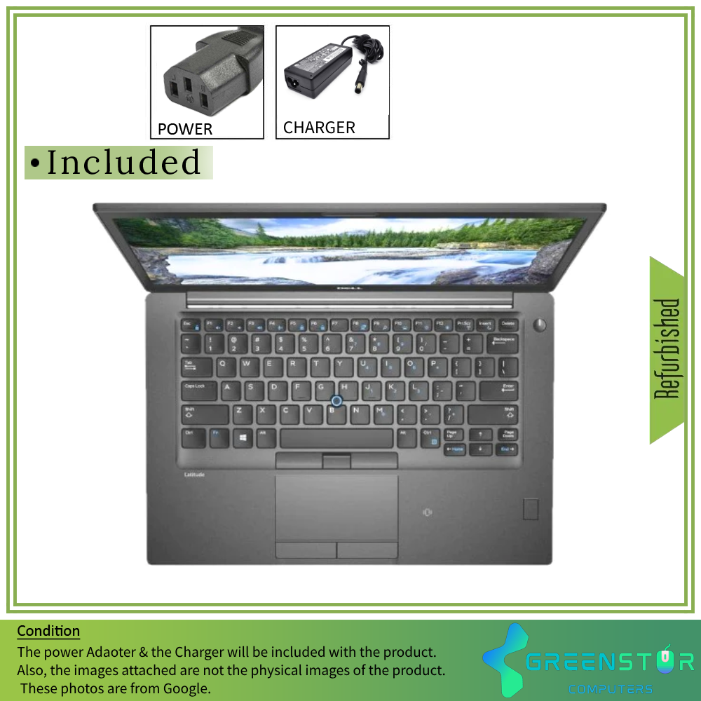 Refurbished(Good) - Dell Latitude 7480 14' 1920x1080 FHD Laptop | Intel Core i5 6th Gen - i5-6300U - 3Ghz | 256GB SSD | 8GB RAM | Windows 10 Pro