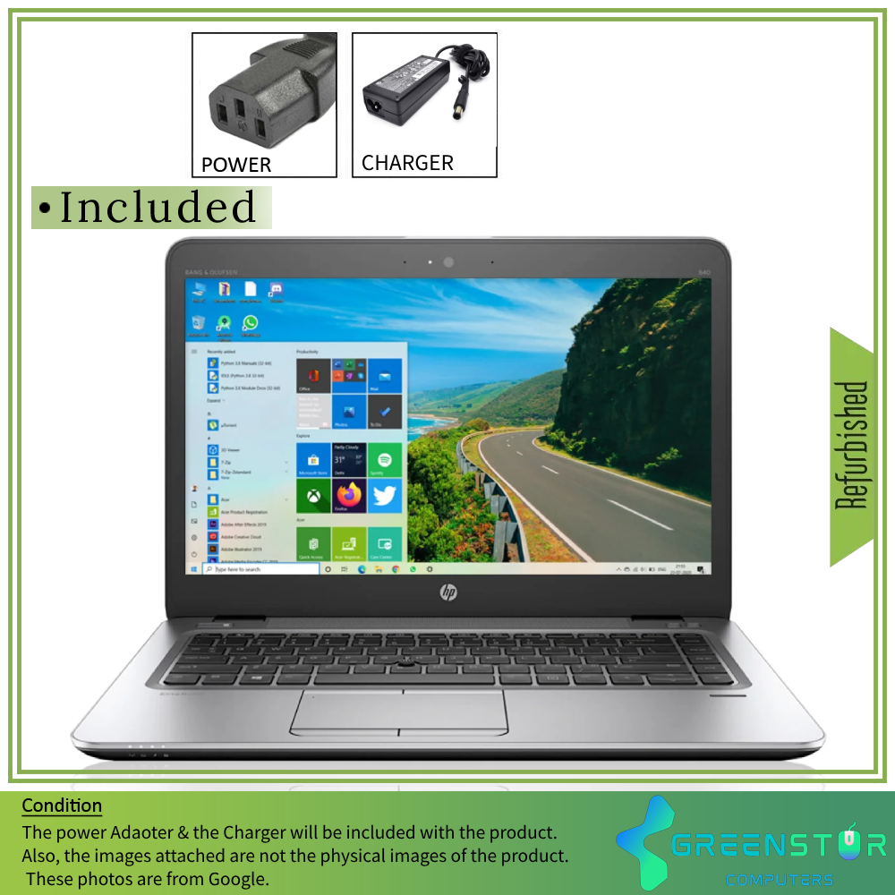Refurbished(Good) - HP EliteBook 840 G3 14" 1920x1080 FHD LED Backlight IPS Laptop | Intel Core i5-6th Gen 6300U | 12GB RAM | 256GB SSD | Windows 10 Pro