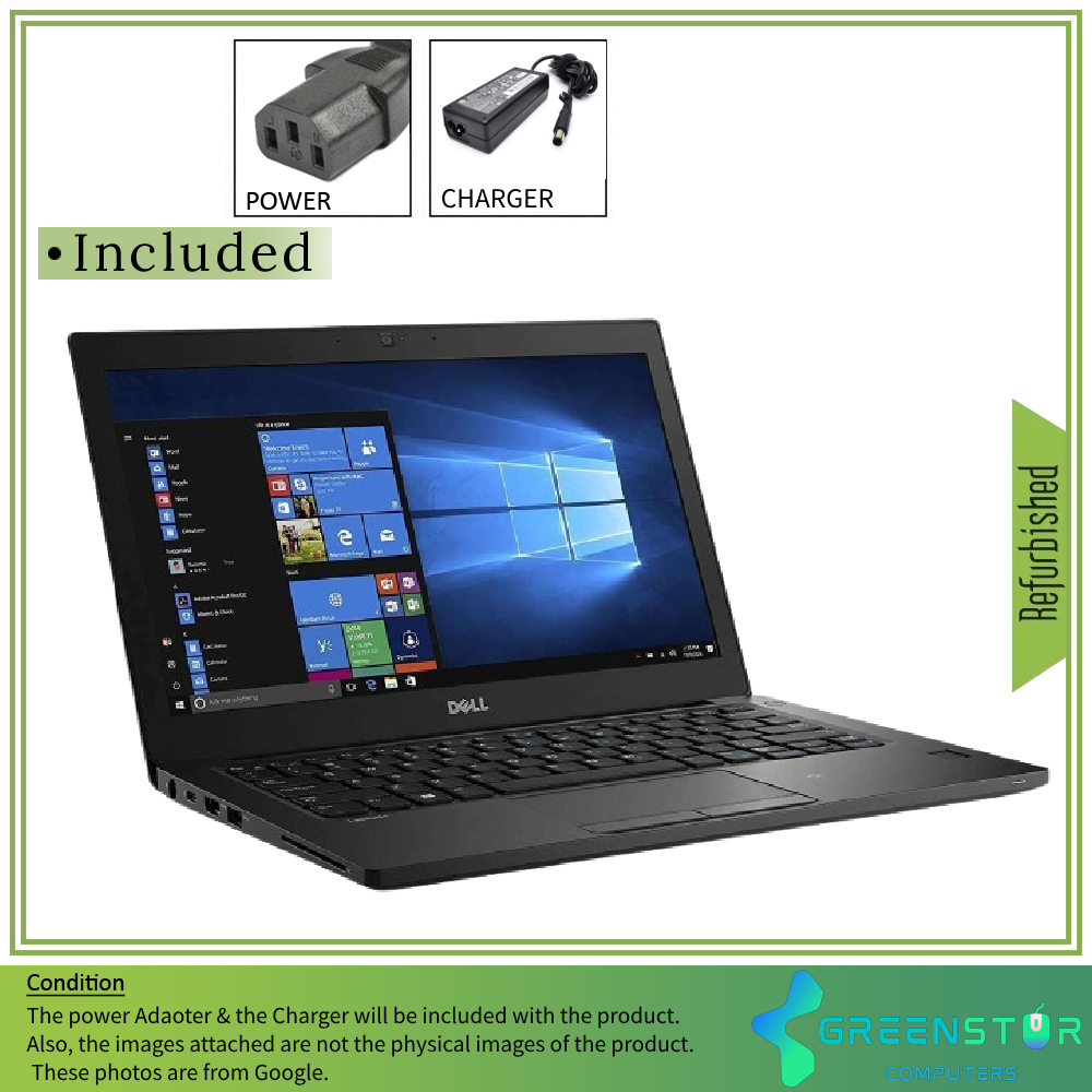 Refurbished(Good) - Dell Latitude E7270 12inch FHD Intel i5-6300 Windows 10 PRO Laptop | 8GB RAM |128GB SSD