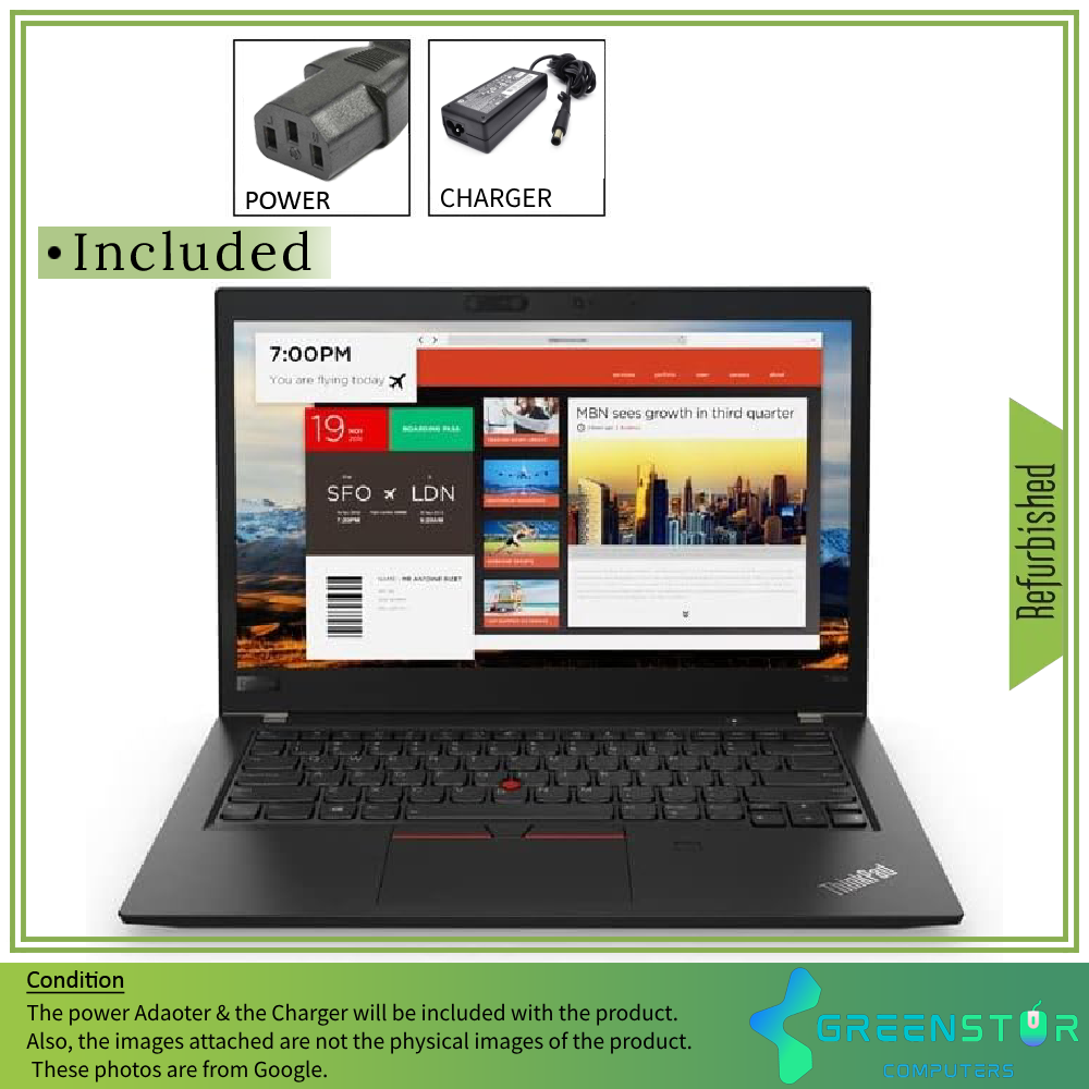 Refurbished(Good) - Lenovo ThinkPad T470S 14" 1920x1080 FHD LED Backlit IPS Laptop | Intel Core i5-7th Gen | 12GB RAM | 256GB | Webcam | HDMI | Windows 10