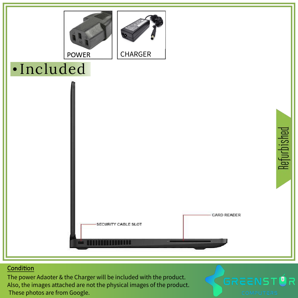 Refurbished(Good) - Dell Latitude E7270 12inch FHD Intel i5-6300 Windows 10 PRO Laptop | 8GB RAM |128GB SSD