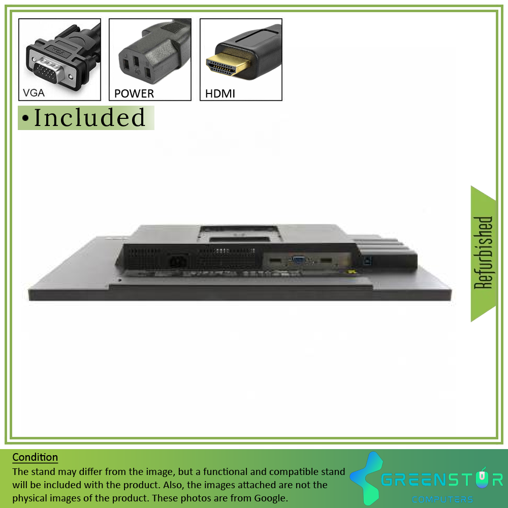 Refurbished(Good) - Lenovo ThinkVision LT2223ZWC 22" Widescreen 1920x1080 LED Backlit LCD TN VOIP Monitor | VGA, HDMI, Displayport