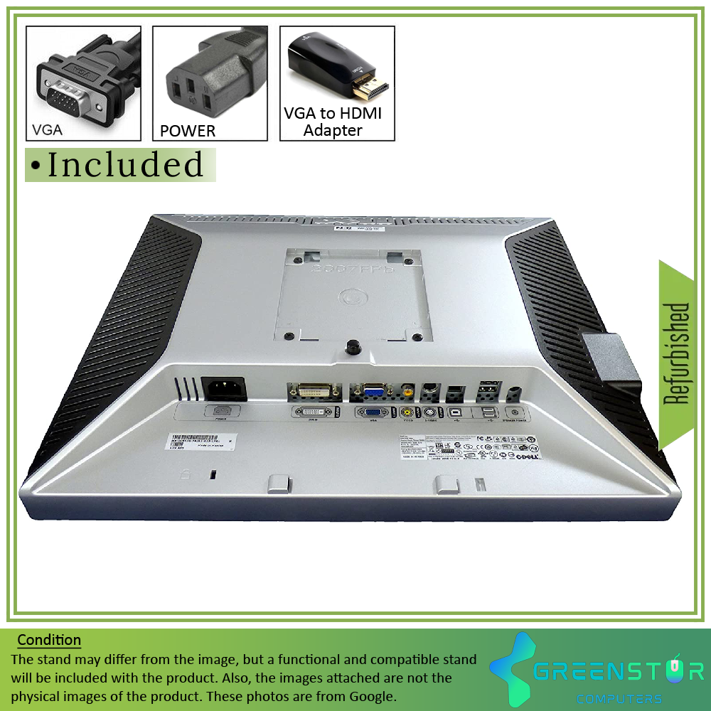 Refurbished(Good) - Dell UltraSharp 2007FP 20" Square 1600x1200 HD+ LCD TN Flat Panel Monitor | VGA, DVI