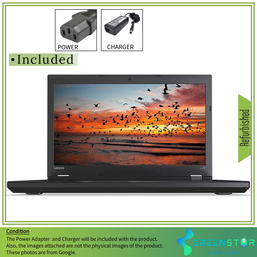 Refurbished(Good) - Lenovo Thinkpad L570 15.6' LCD Notebook | Intel Core i5  7300U | @ 2.4GHZ | 8GB RAM | 256 SSD | Web Cam