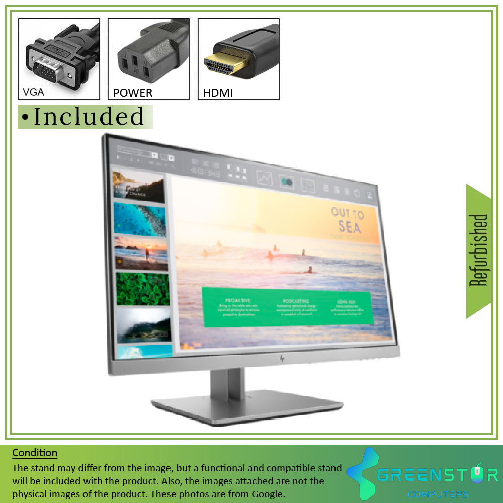 Refurbished(Good) - HP Elite Display E233 23-Inch 1920x1080 Full HD Backlit LED IPS Monitor