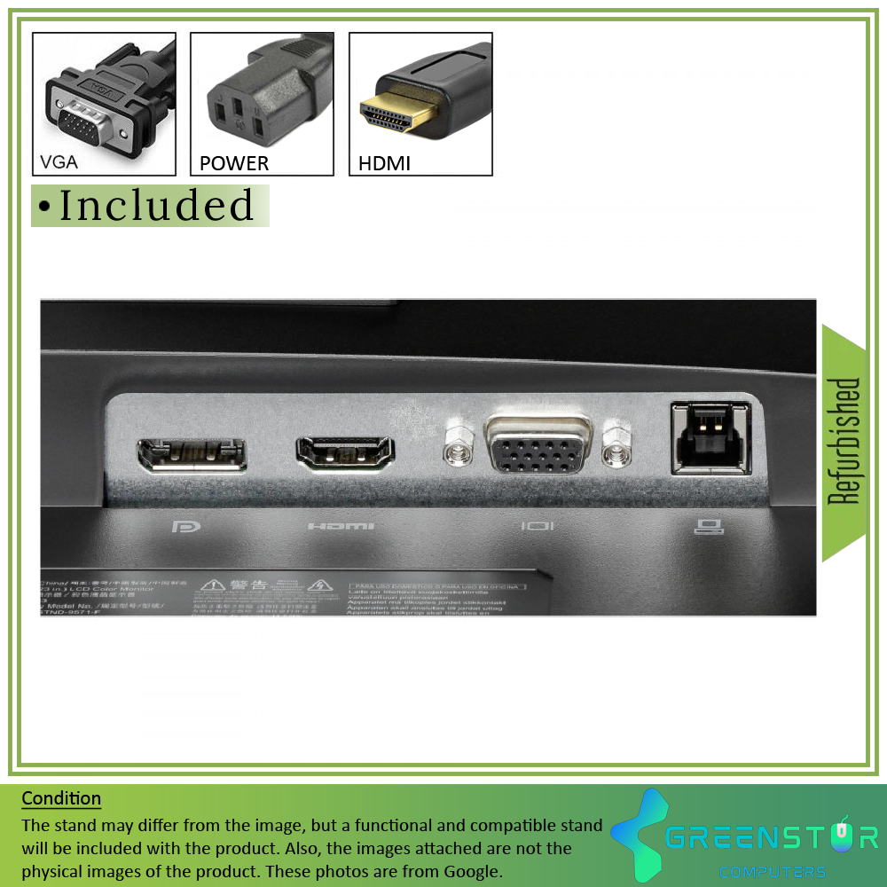 Refurbished(Good) - HP Elite Display E233 23-Inch 1920x1080 Full HD Backlit LED IPS Monitor