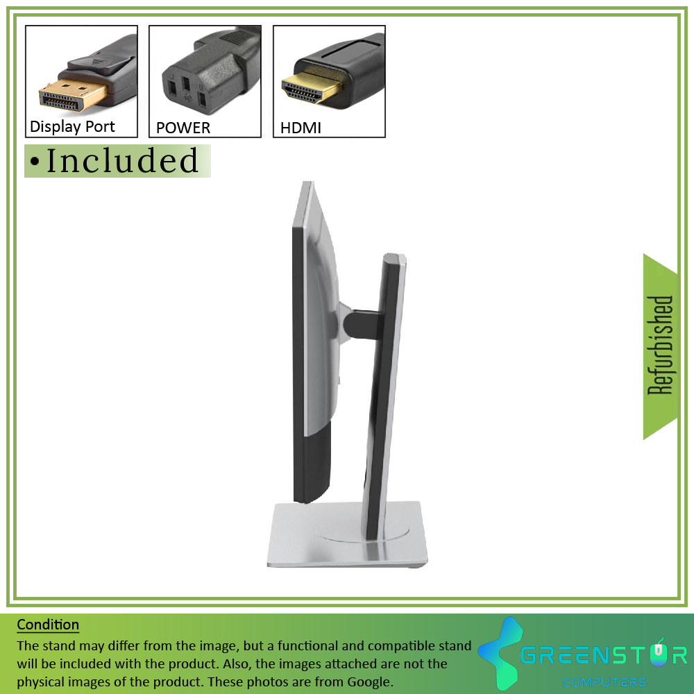 Refurbished(Good) - Dell Ultrasharp U2417H 24" Widescreen 1920X1080 FHD LED Backlit LCD Infinity Edge IPS Monitor