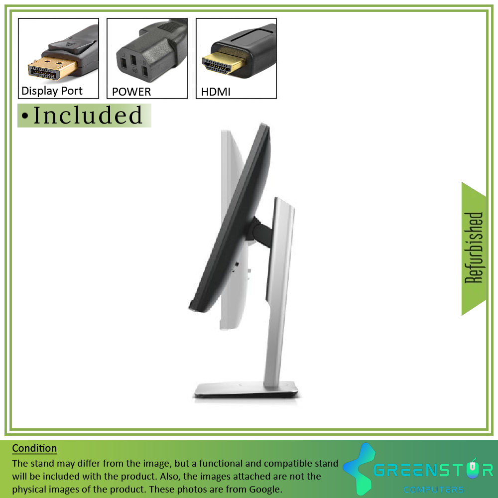 Refurbished(Good) - Dell Ultrasharp U2417H 24" Widescreen 1920X1080 FHD LED Backlit LCD Infinity Edge IPS Monitor