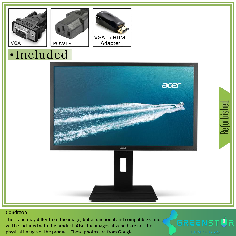 Refurbished(Good) -Acer B6 Series B236HL 23” Widescreen 1920x1080 FHD LED Backlit LCD IPS Monitor