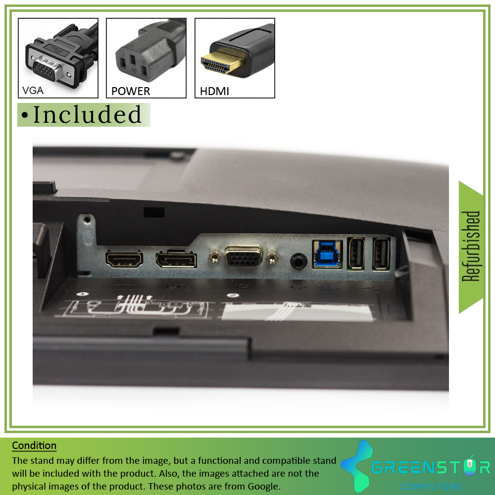 Refurbished(Good) - Dell P2418H 24″ Widescreen 1920x1080 FHD LED Backlit LCD Touchscreen IPS Monitor