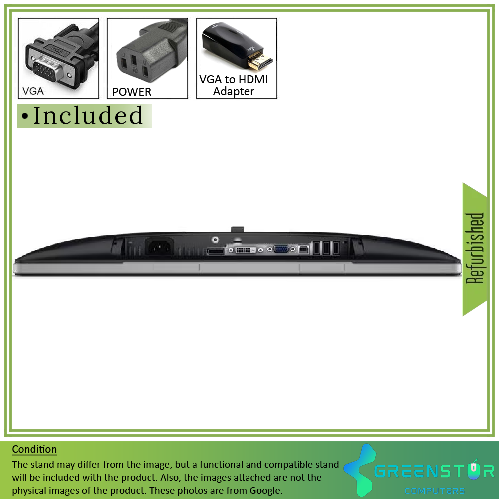 Refurbished(Good) - Dell P2014H 19.5" Widescreen 1600x900 HD+ LED Backlight IPS LCD Monitor