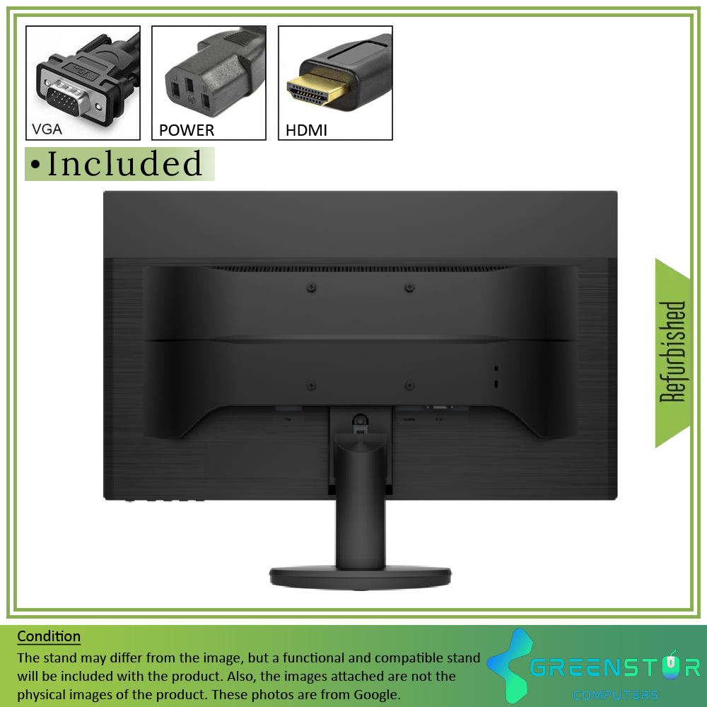 Refurbished(Good) - HP P24v G4 24" Widescreen 1920x1080 FHD IPS LED Backlit LCD Slim bezel Monitor