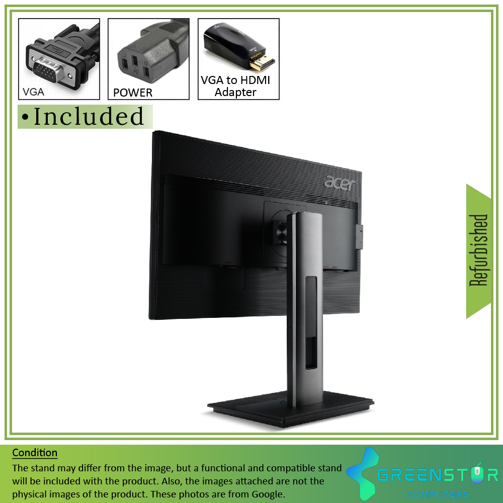 Refurbished(Good) -Acer B6 Series B236HL 23” Widescreen 1920x1080 FHD LED Backlit LCD IPS Monitor
