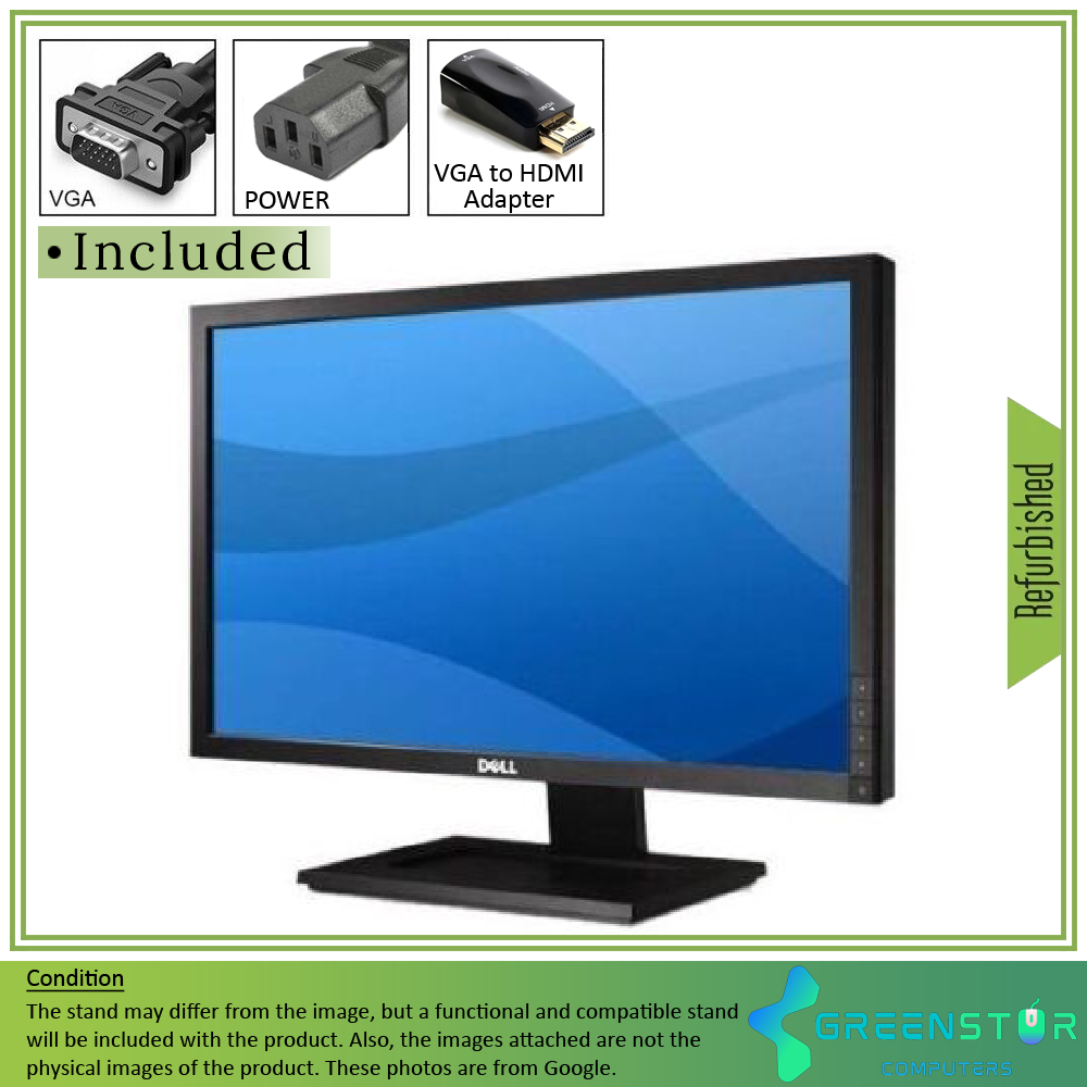 Refurbished(Good) - Dell E Series E2310HC 23" Widescreen 1920x1080 FHD LCD IPS Flat Panel Monitor | DVI-D, VGA