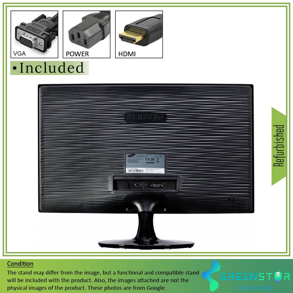 Refurbished(Good) - Samsung SD300 Series S22D300 22" Widescreen 1920x1080 FHD LED Backlit TN Monitor