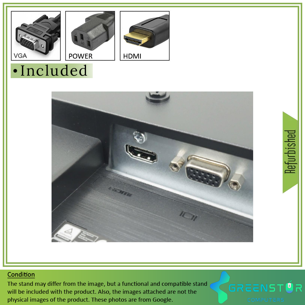 Refurbished(Good) - HP P24v G4 24" Widescreen 1920x1080 FHD IPS LED Backlit LCD Slim bezel Monitor
