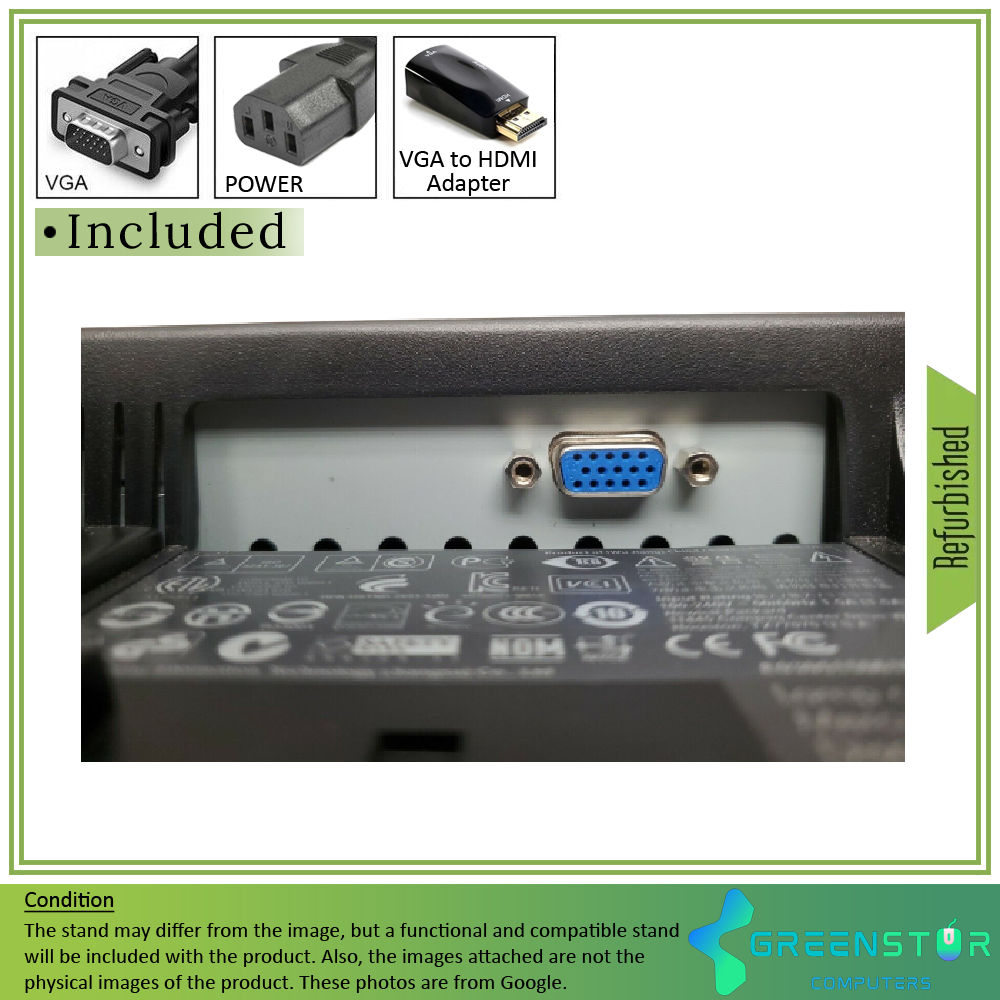Refurbished(Good) - HP LE2001W 20" Widescreen 1600x900 HD+ LED Backlight LCD TN Flat Panel Monitor | VGA
