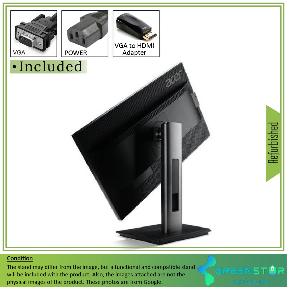 Refurbished(Good) -Acer B6 Series B236HL 23” Widescreen 1920x1080 FHD LED Backlit LCD IPS Monitor