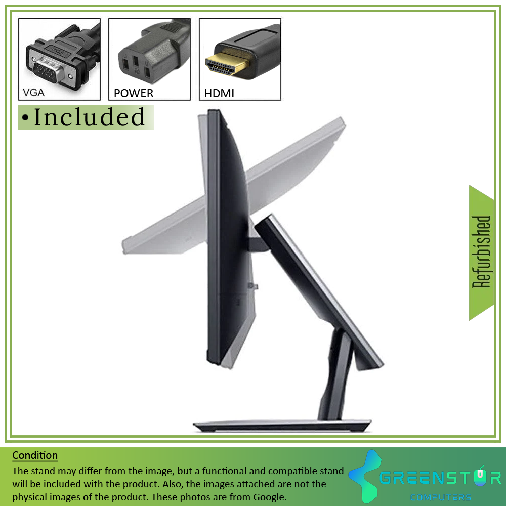 Refurbished(Good) - Dell P2418H 24″ Widescreen 1920x1080 FHD LED Backlit LCD Touchscreen IPS Monitor