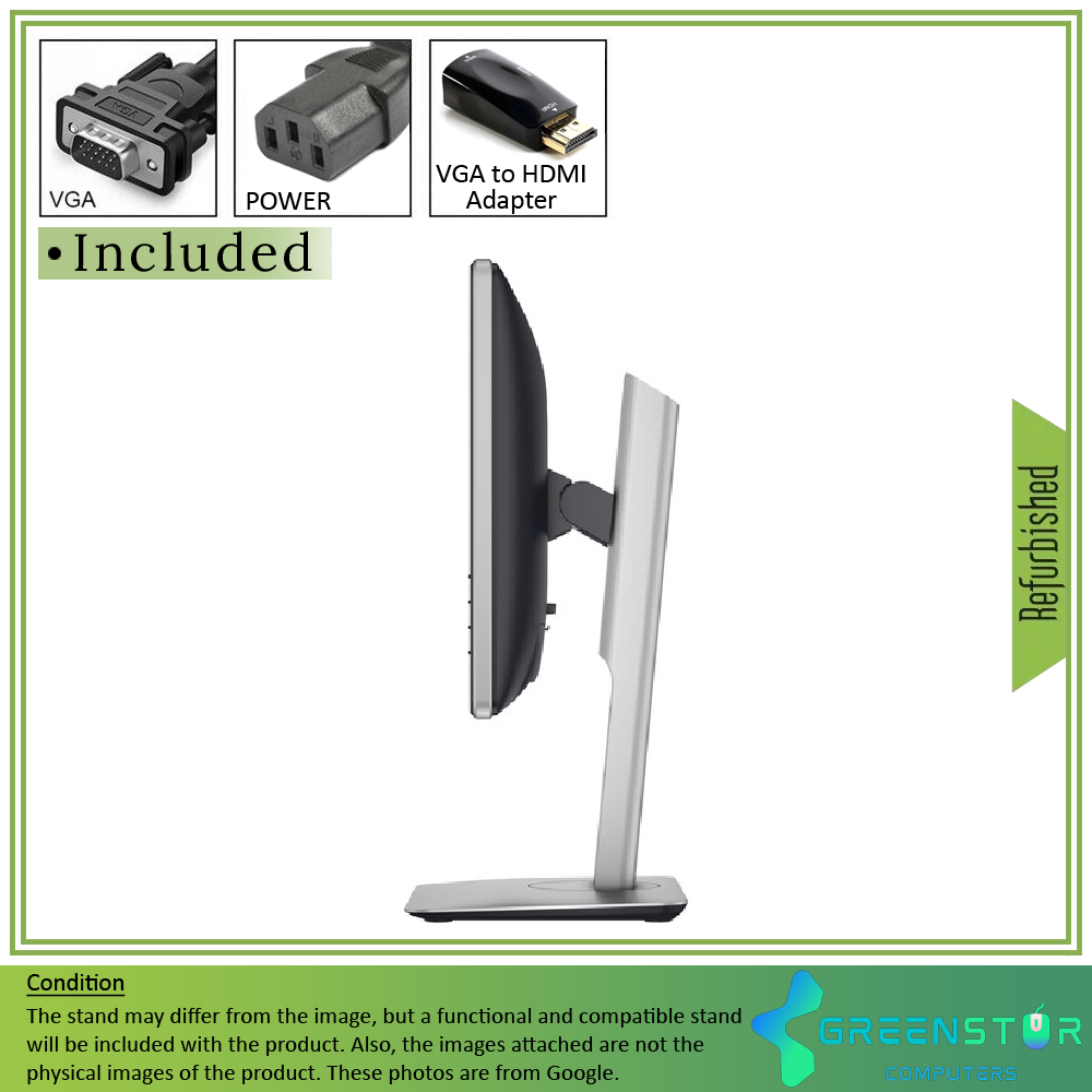Refurbished(Good) - Dell P2014H 19.5" Widescreen 1600x900 HD+ LED Backlight IPS LCD Monitor