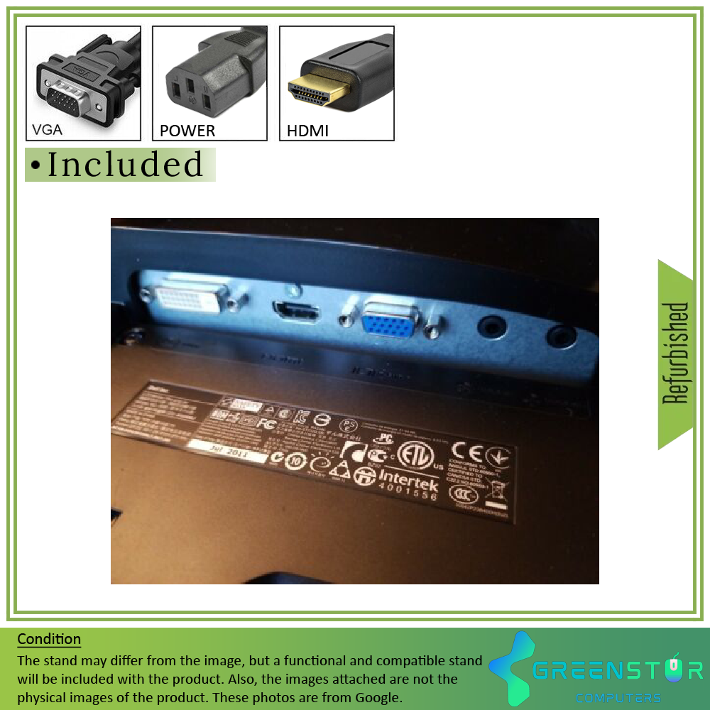Refurbished(Good) - Dell ST2320LF 23" Widescreen 1920x1080 FHD LED Backlight LCD TN Flat Panel Monitor | VGA, DVI, HDMI